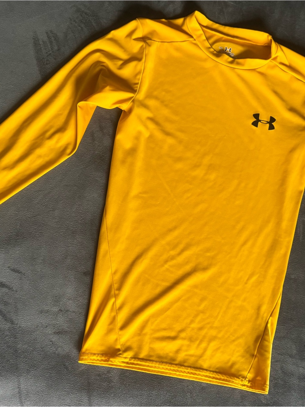 Under Armour Youth Yellow Long Sleeve Performance Shirt